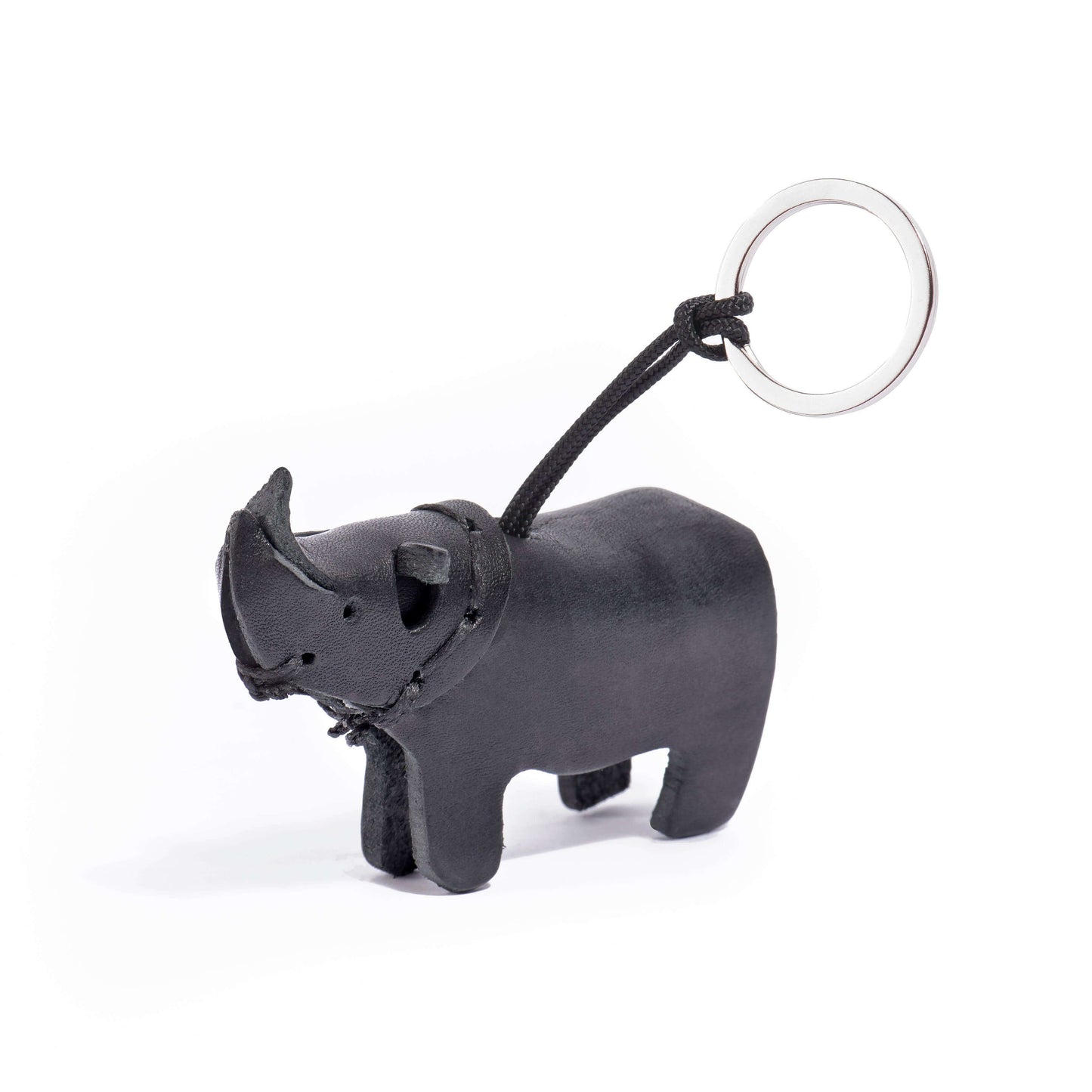 rhino key ring handmade leather - 2