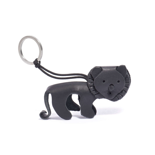lion key ring handmade leather - 0