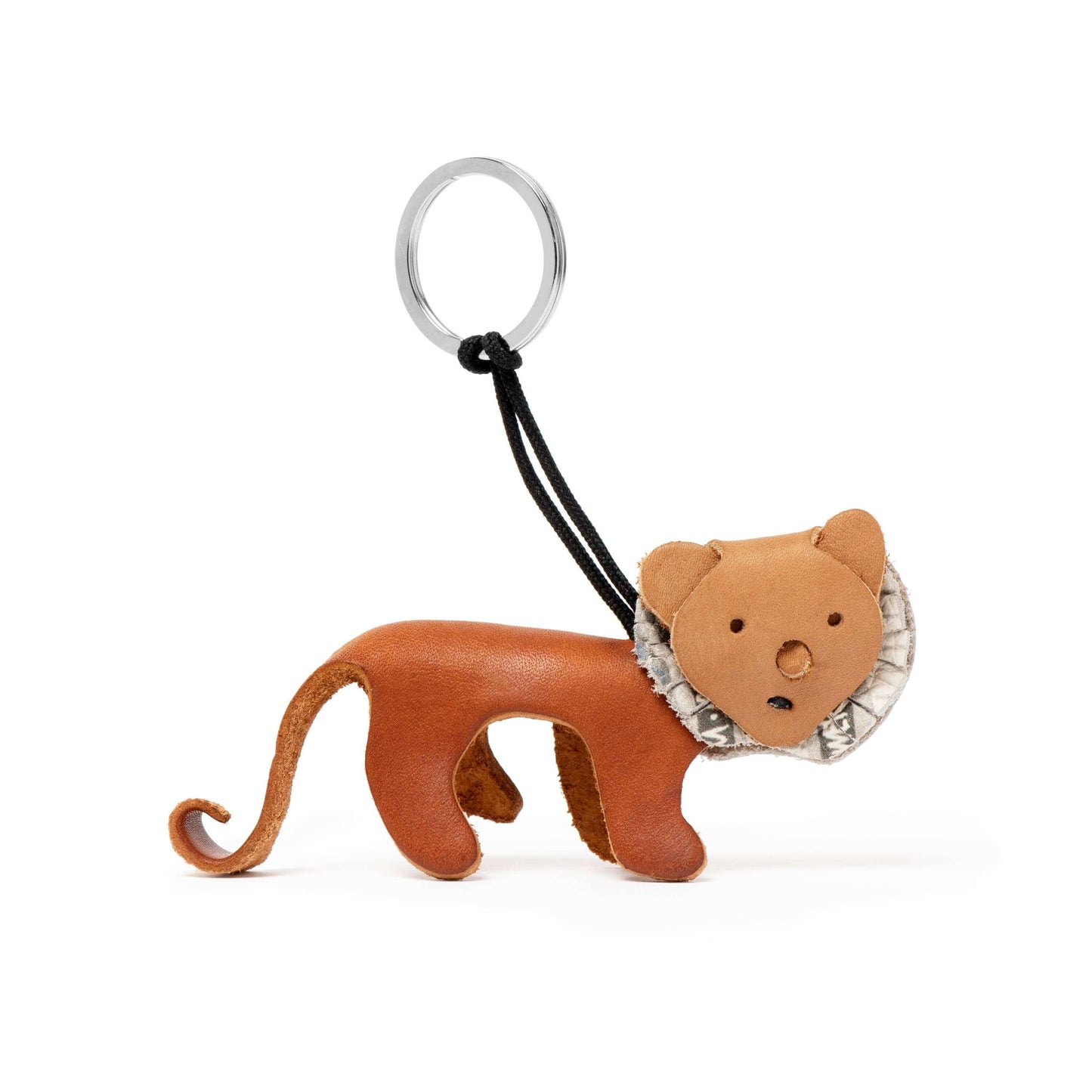 lalela lion key ring handmade leather - 2