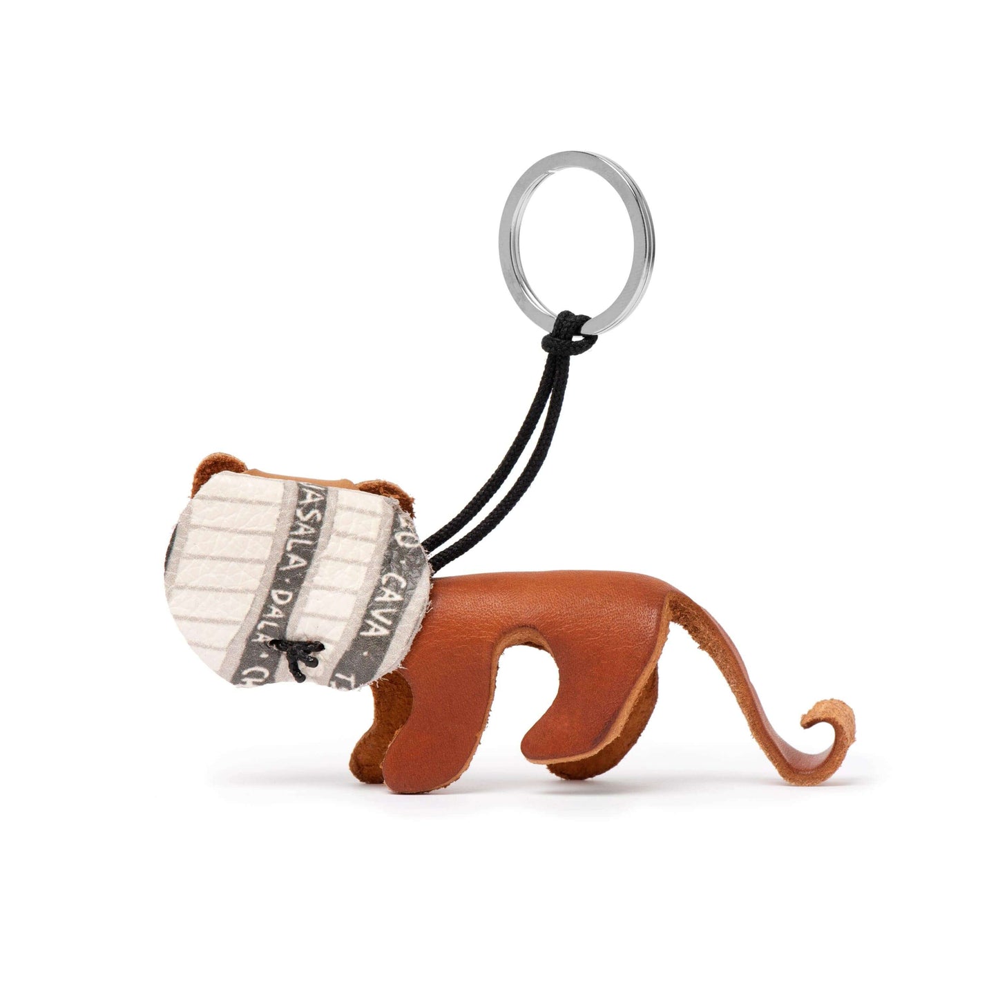 lalela lion key ring handmade leather - 3