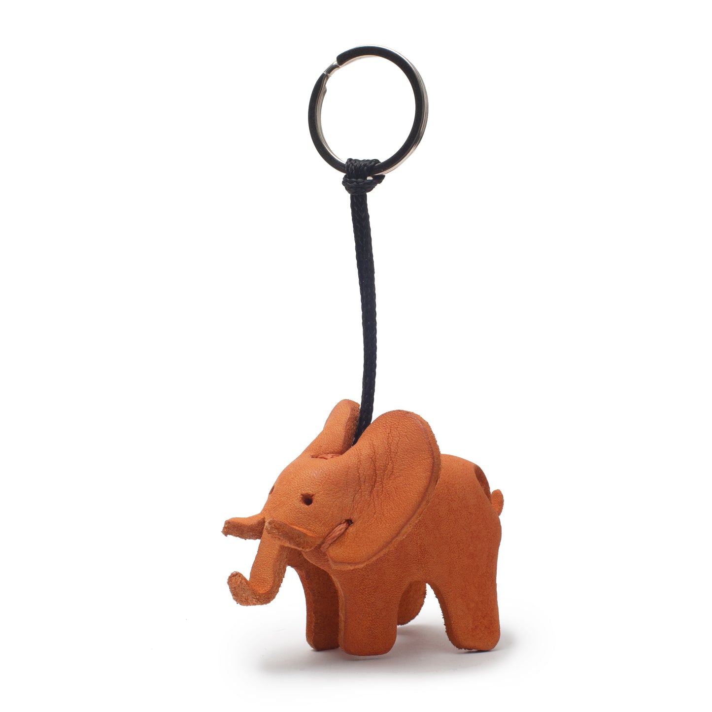 Handmade Leather Elephant Keyring
