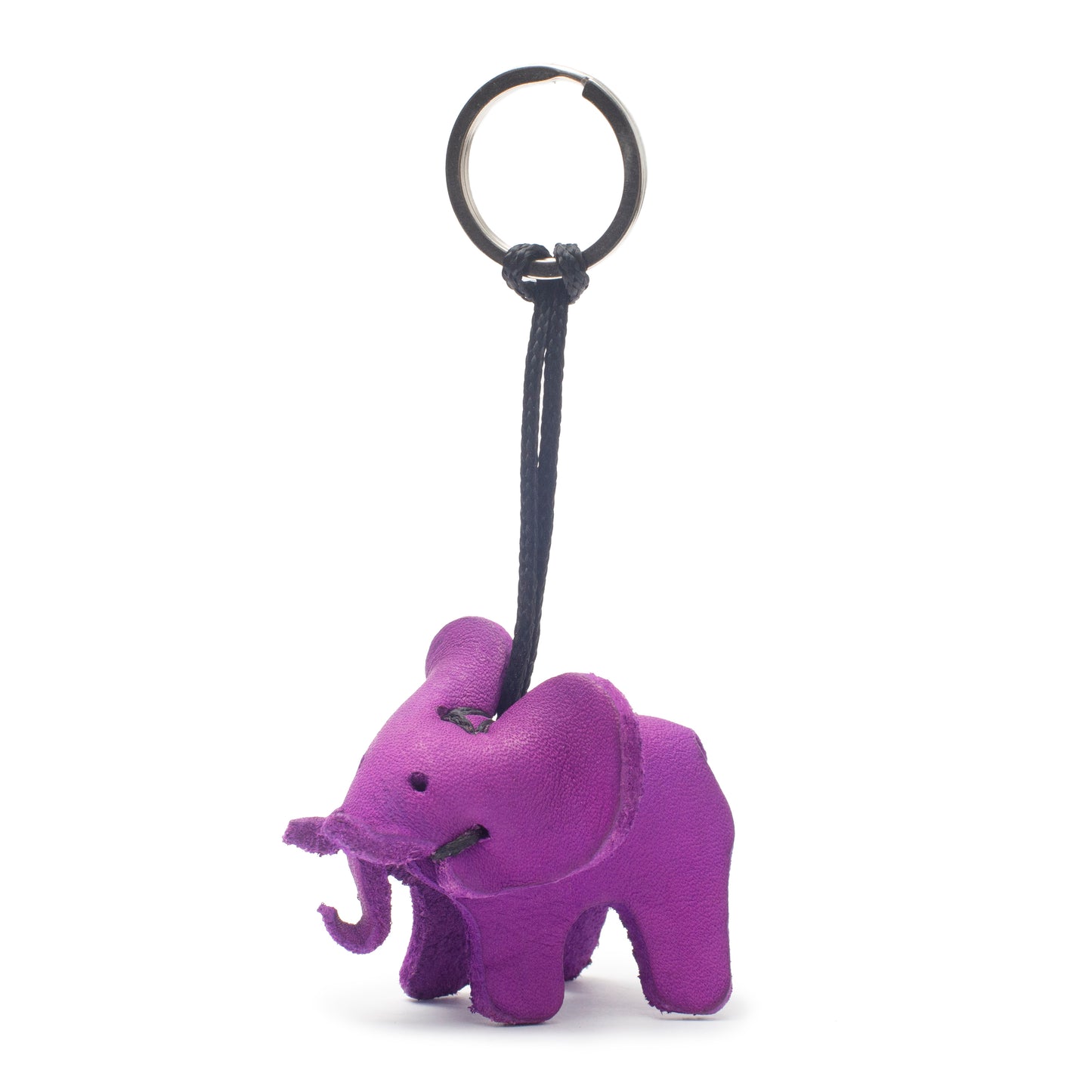 Handmade Leather Elephant Keyring