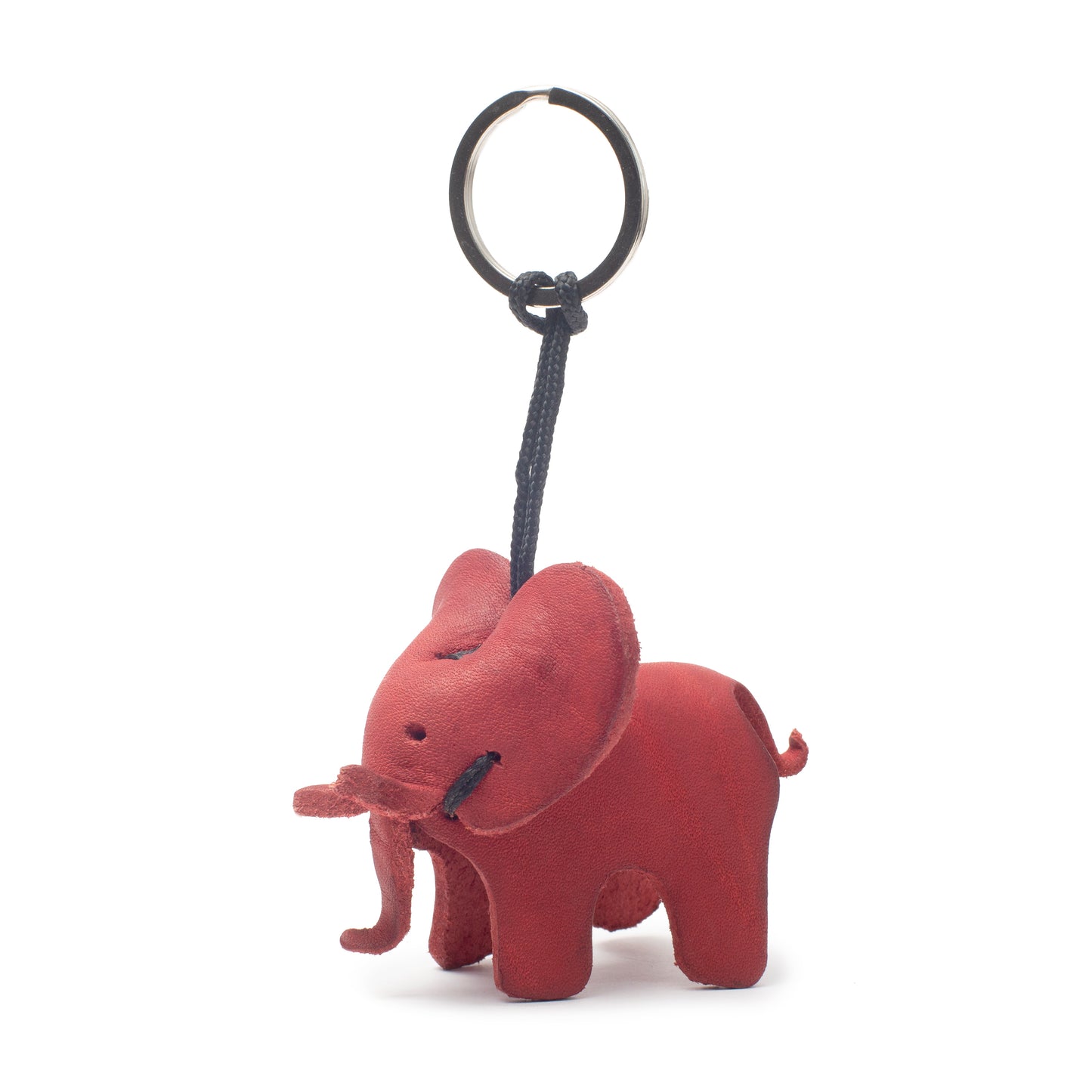 Handmade Leather Elephant Keyring