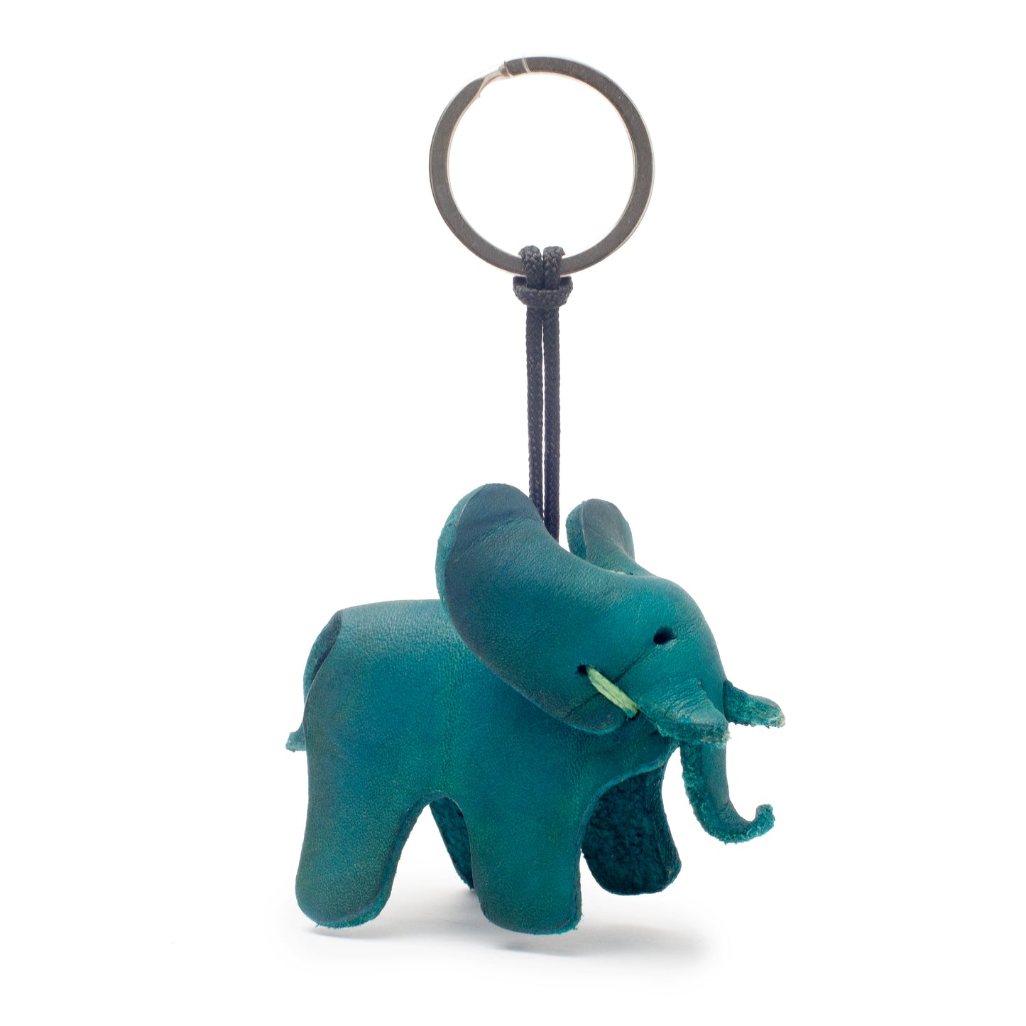 Handmade Leather Elephant Keyring