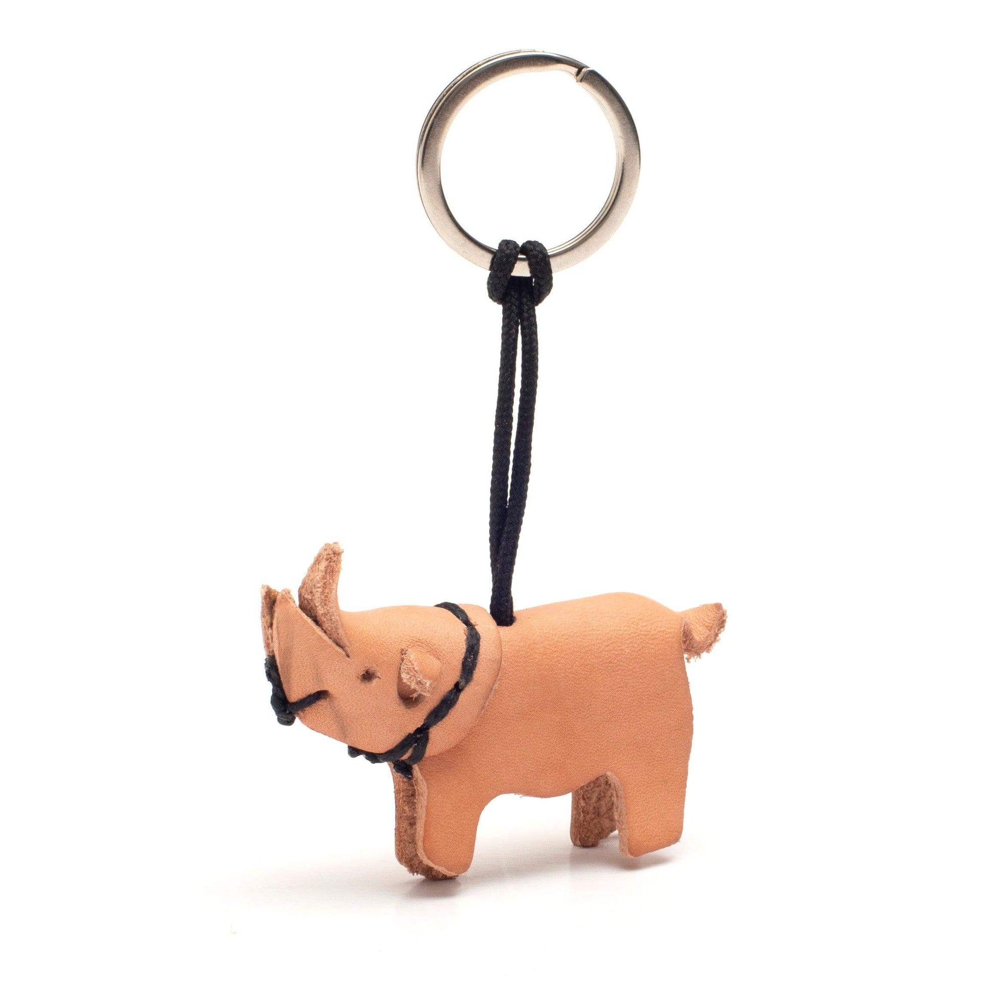 baby rhino key ring handmade - 3