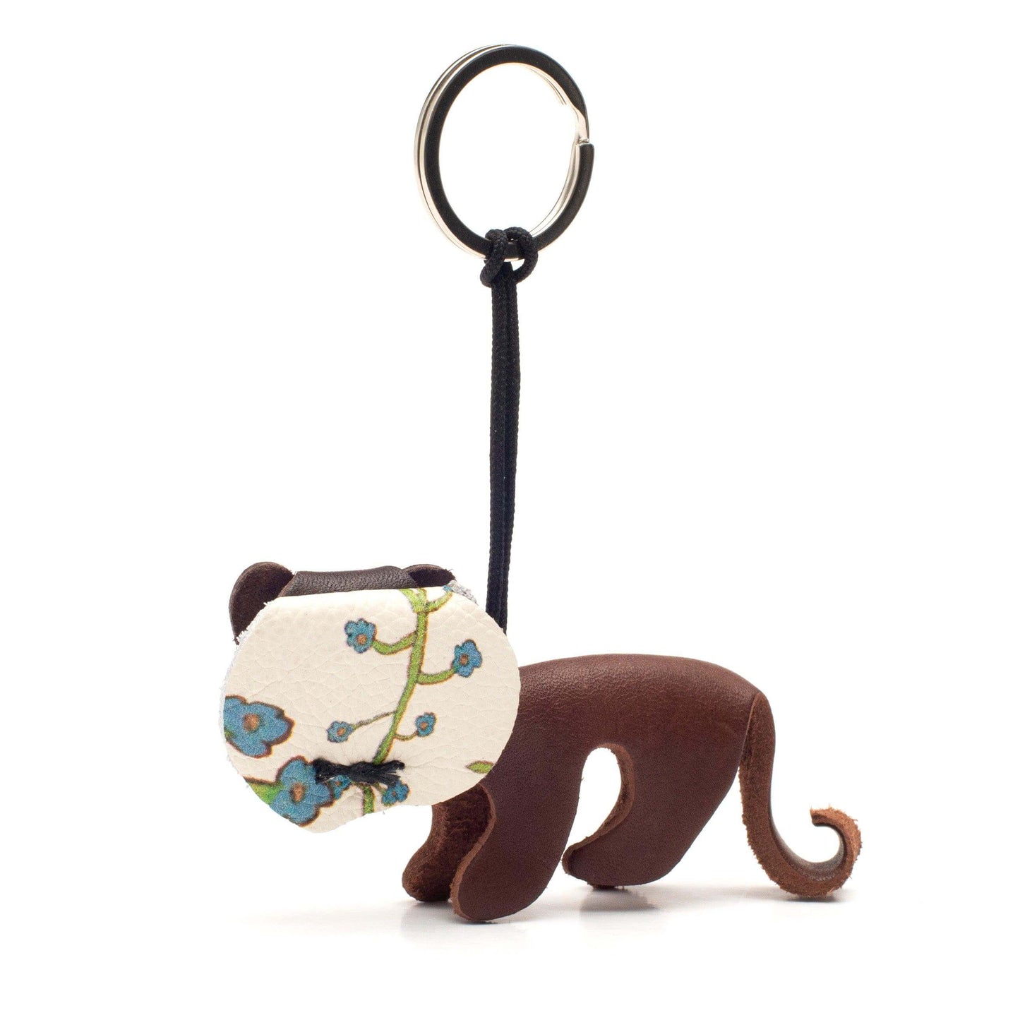 lalela lion key ring handmade leather - 1