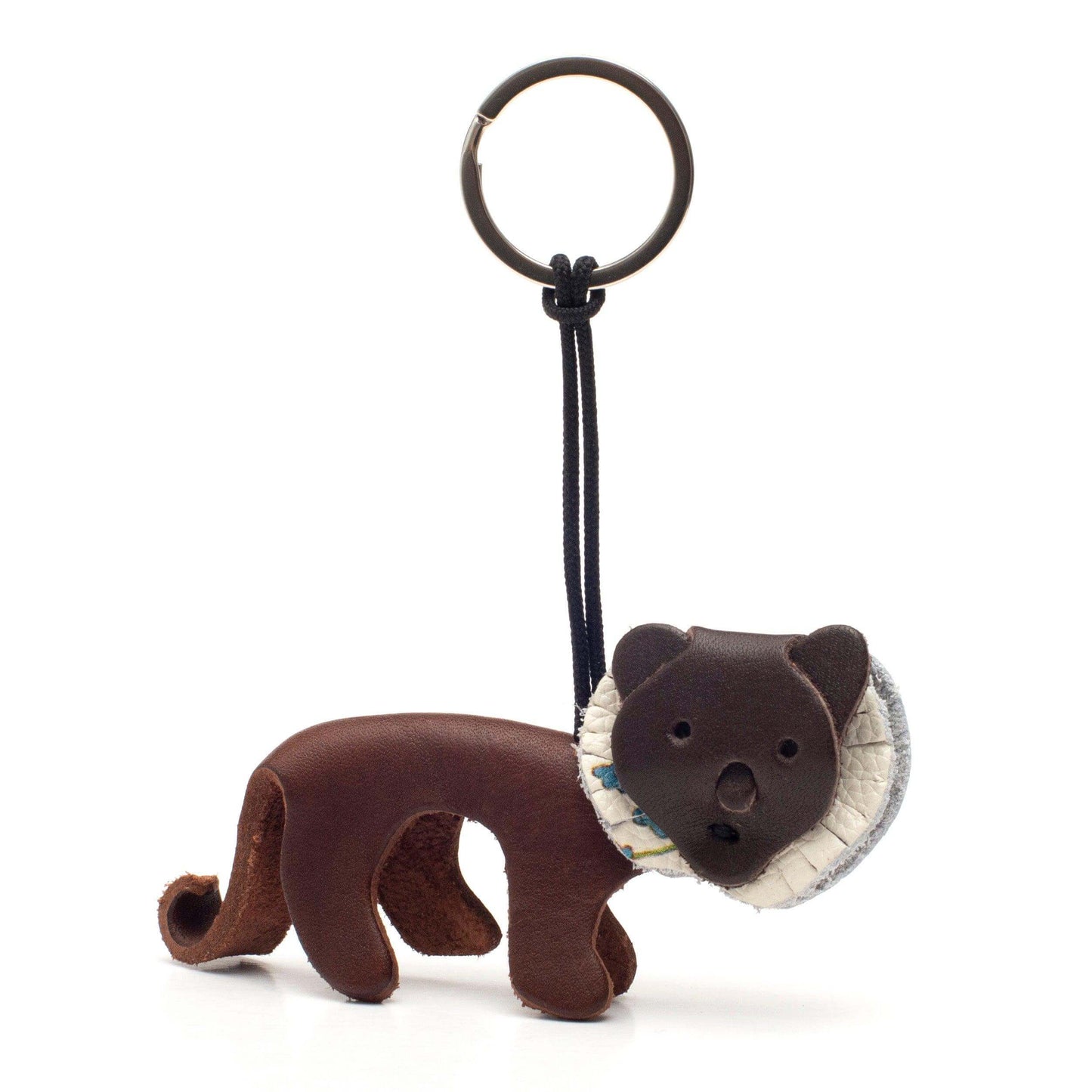 lalela lion key ring handmade leather - 0